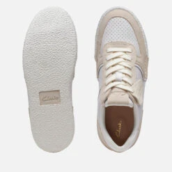 Clarks Women's CraftCup Leather And Suede Trainers -Cheap Stepwise Footwear Store 14228549 1695025760307310