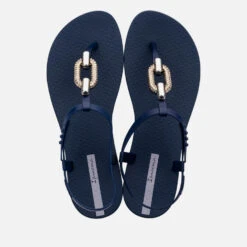 Ipanema Women's Sparkle Gold-Tone Chain Rubber Sandals -Cheap Stepwise Footwear Store 14231951 3335034595061766