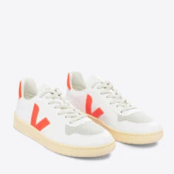 Veja Women’s V-10 Faux Leather And Suede Trainers -Cheap Stepwise Footwear Store 14232210 5975029386333501