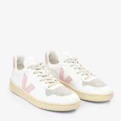 Veja Women’s V-10 Faux Leather And Suede Trainers -Cheap Stepwise Footwear Store 14232217 1885029386530934