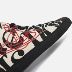 Vivienne Westwood Men's Canvas Hi-Top Trainers -Cheap Stepwise Footwear Store 14232825 1625035383838008