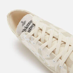 Vivienne Westwood Women’s Monogrammed Canvas Trainers -Cheap Stepwise Footwear Store 14232837 2075035384018332