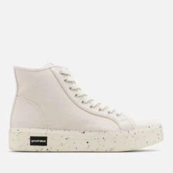 Good News Juice Cotton-Canvas Hi-Top Trainers