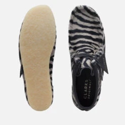 Clarks Originals Wallabee Zebra Print Leather Boots -Cheap Stepwise Footwear Store 14241875 1285037137806272