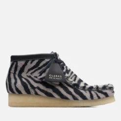 Clarks Originals Wallabee Zebra Print Leather Boots
