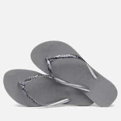 Havaianas Slim Glitter Rubber Flip Flops -Cheap Stepwise Footwear Store 14248377 3875047561503780