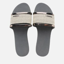 Havaianas Trancoso Woven Rubber Slide Sandals