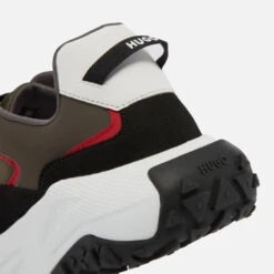 HUGO Go1st Men's Shell And Faux Suede Trainers -Cheap Stepwise Footwear Store 14265101 5525041579734492