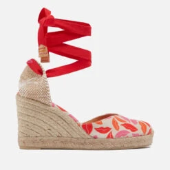Castañer X Diane Von Furstenberg Women’s Chiara Canvas Wedge Espadrilles