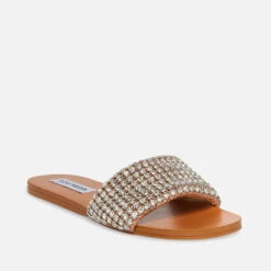 Steve Madden Heather Rhinestone Lycra Mules