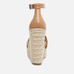 Steve Madden Sivian Leather Wedged Sandals -Cheap Stepwise Footwear Store 14266633 8665034540554013