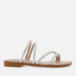 Steve Madden Women's Starie Faux Leather And Rhinestone Sandals