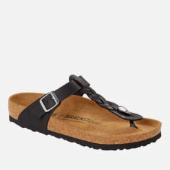 Birkenstock Women's Slim-Fit Braided Leather Sandals -Cheap Stepwise Footwear Store 14267107 1425052711055005