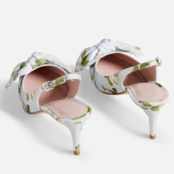 Ted Baker Women's Krili Floral-Print Woven Court Heels -Cheap Stepwise Footwear Store 14301093 5605038952388696
