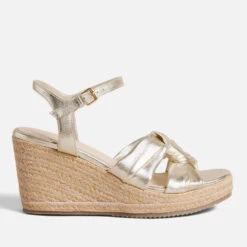 Ted Baker Carda Leather Wedged Espadrille Sandals