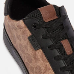 Coach Lowline Signature Printed Coated-Canvas Trainers -Cheap Stepwise Footwear Store 14513167 1185057156556141