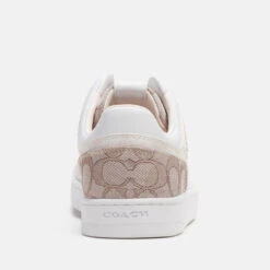 Coach C201 Basket Logo-Jacquard And Leather Trainers -Cheap Stepwise Footwear Store 14513180 9955056306850370