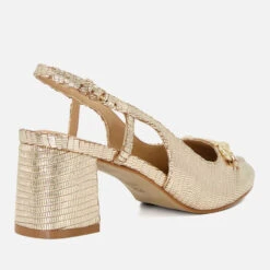 Dune Cassie Snaffle Trim Leather Sling Backs -Cheap Stepwise Footwear Store 14567889 2555059934115303