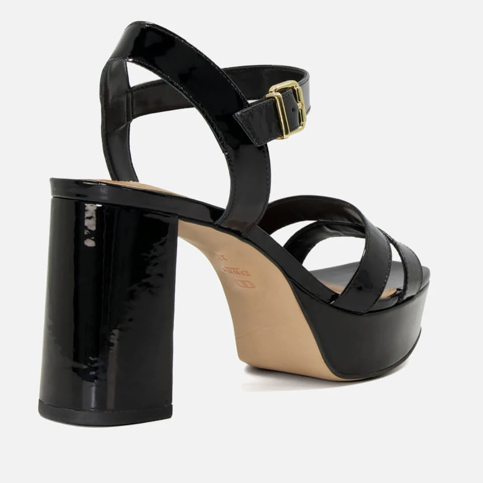 Dune Molten Leather Mid-Platform Sandals 4 Dune Molten Leather Mid-Platform Sandals - Image 4