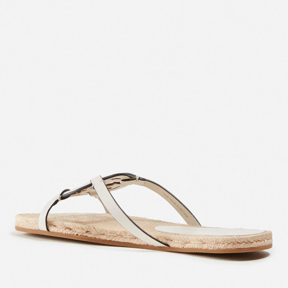 Tory Burch Women's Bombe Miller Leather Espadrille Slides 2 Tory Burch Women's Bombe Miller Leather Espadrille Slides - Image 2