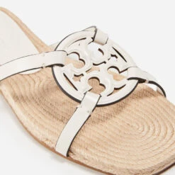 Tory Burch Women's Bombe Miller Leather Espadrille Slides 6 Tory Burch Women's Bombe Miller Leather Espadrille Slides -Cheap Stepwise Footwear Store 14608545 5485065385212107