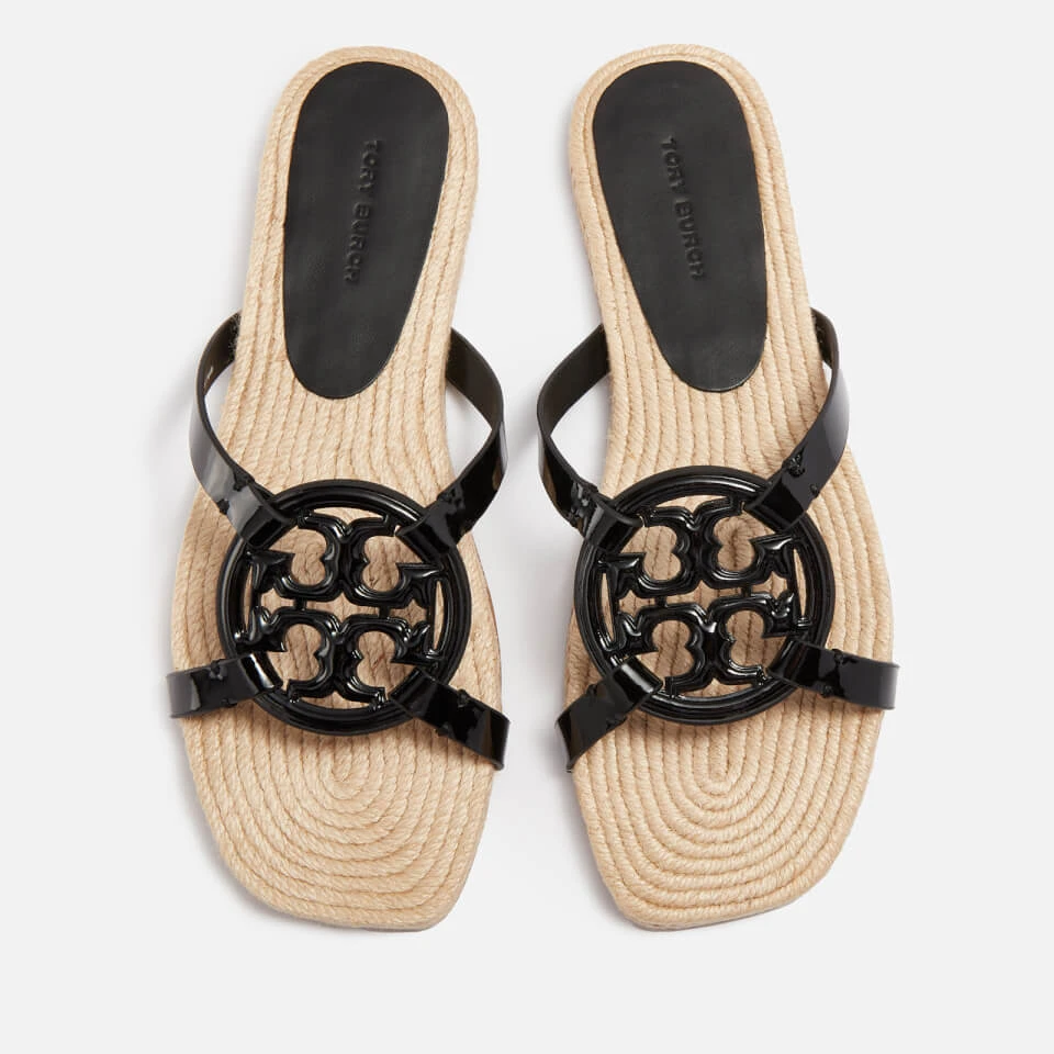 Tory Burch Women's Bombe Miller Leather Espadrille Slides 1 Tory Burch Women's Bombe Miller Leather Espadrille Slides